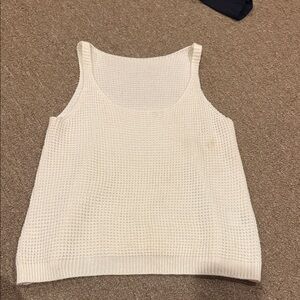 SHEIN Cream Knit Tank Top